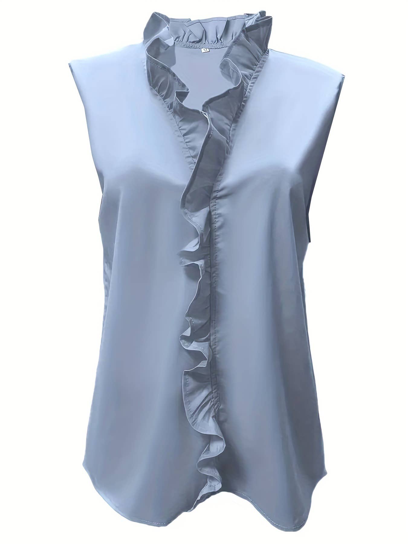Ruffles V-neck vest tank top
