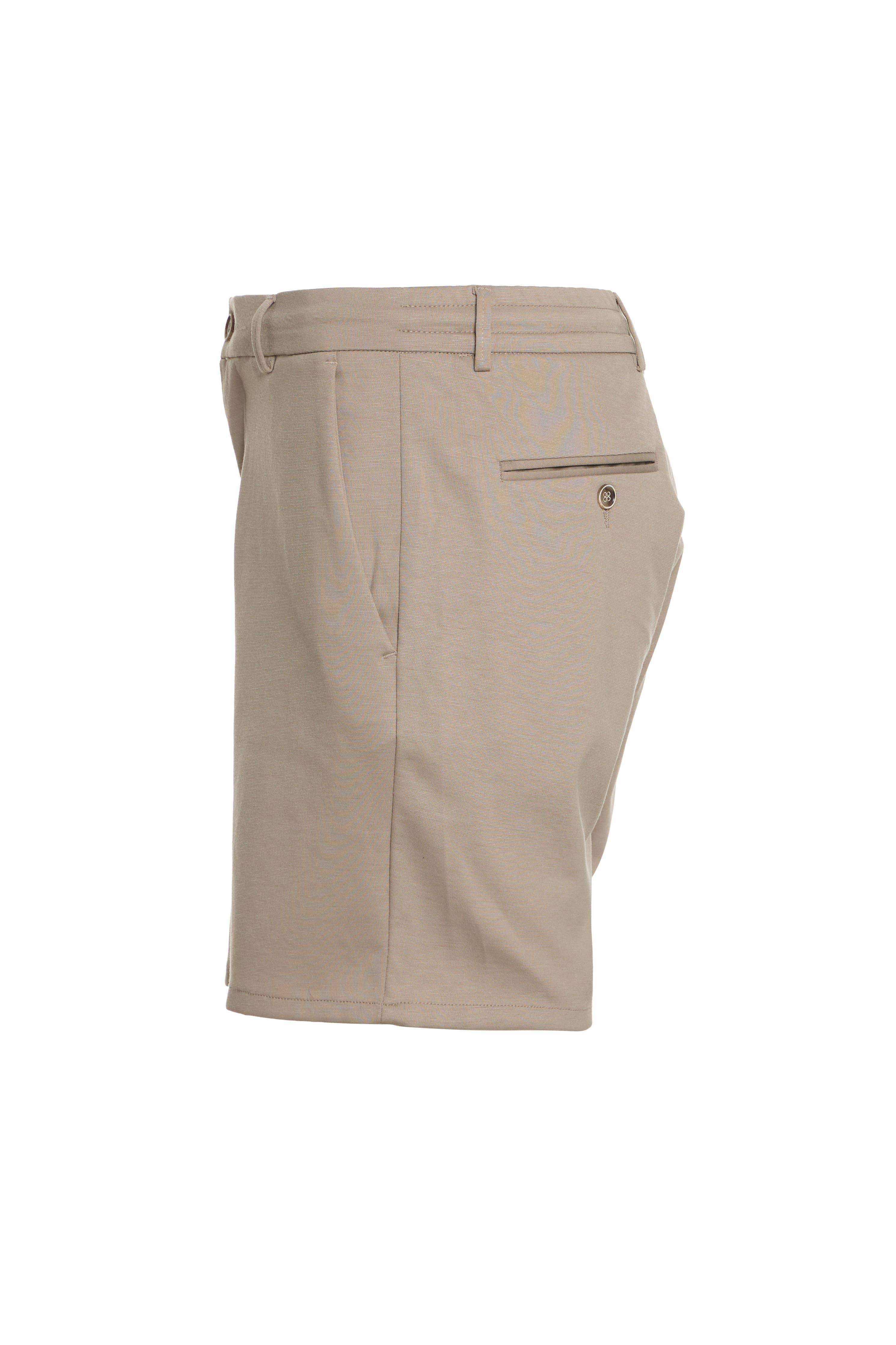 Beige Knit Travel Short