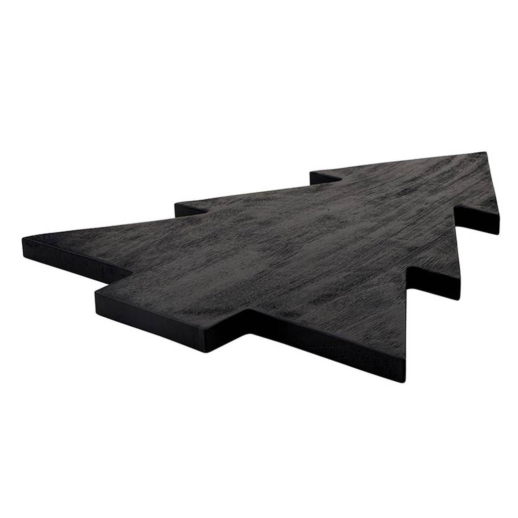 Black Christmas Tree Wood Board