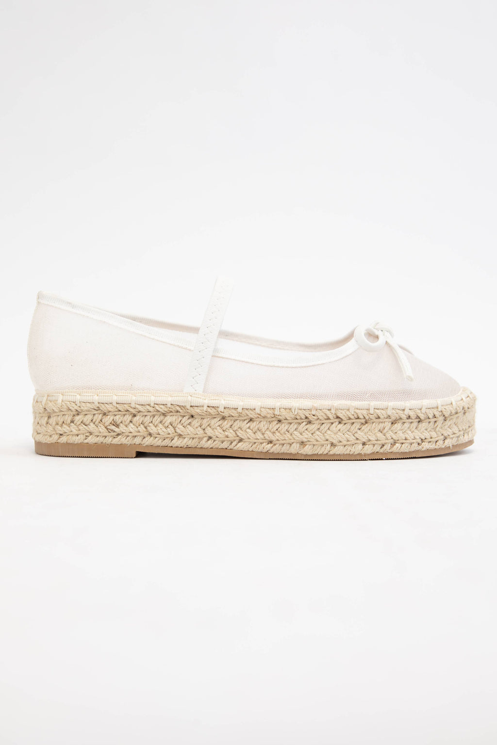 BIJOU MESH UPPER ESPADRILLE PLATFORM SLIP ON