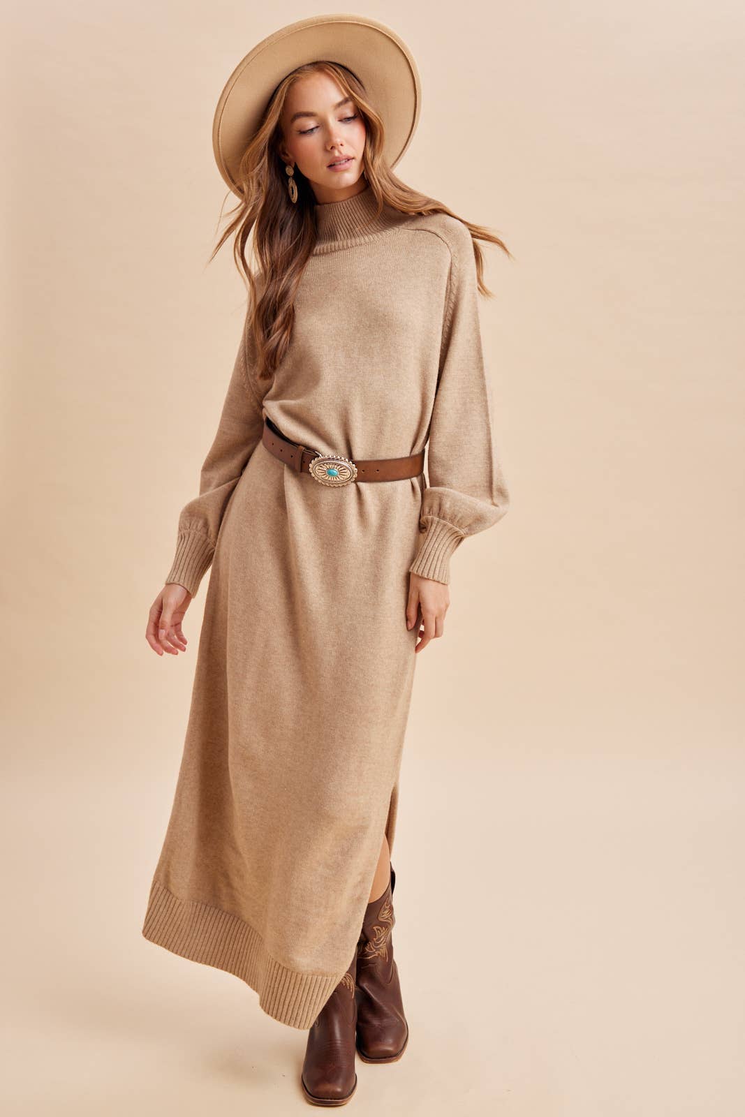 TURTLENECK SWEATER DRESS