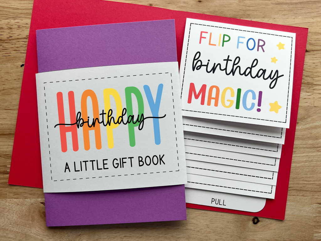 Birthday Waterfall Gift Card Holder
