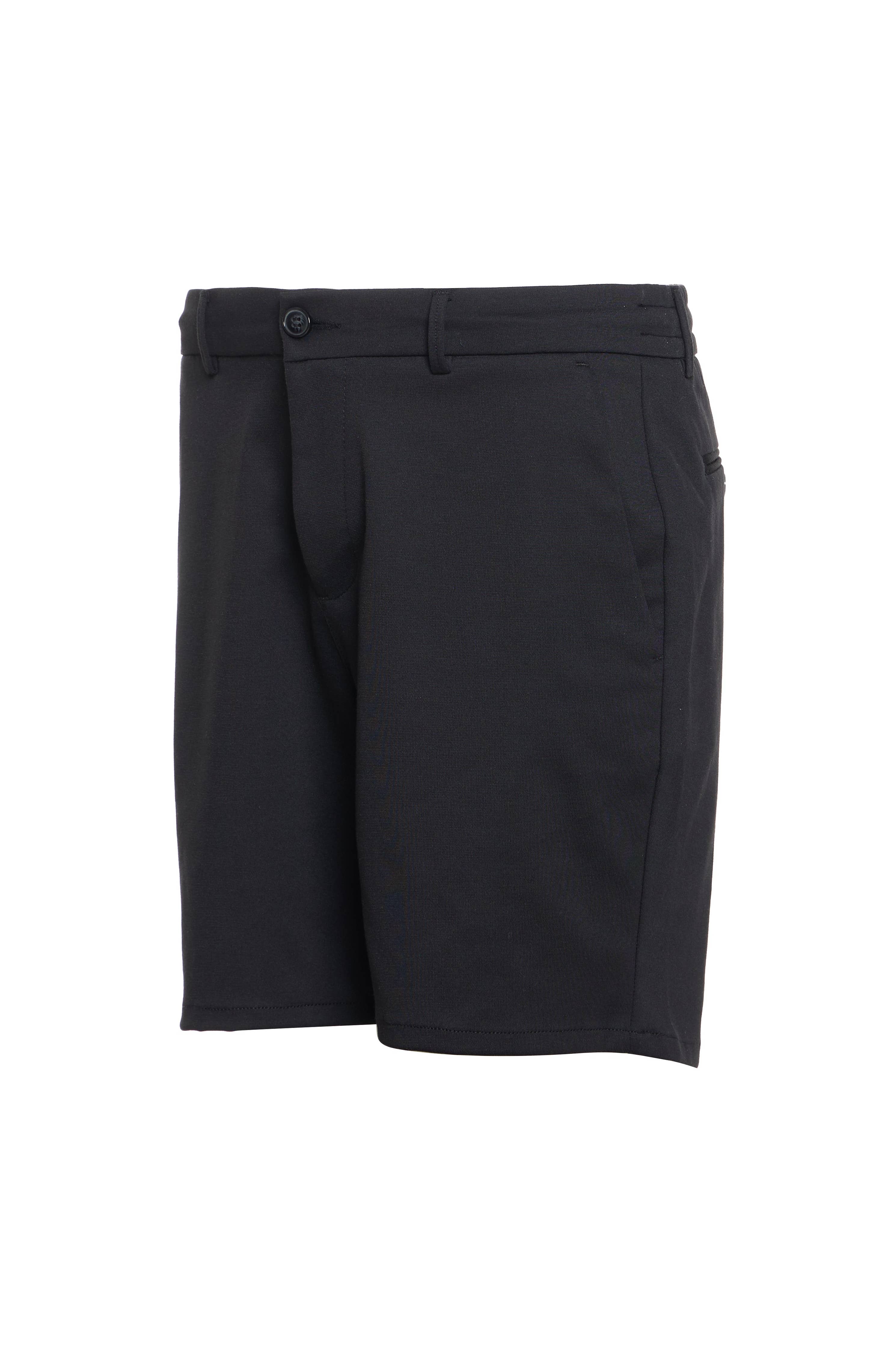 Black Knit Travel Short