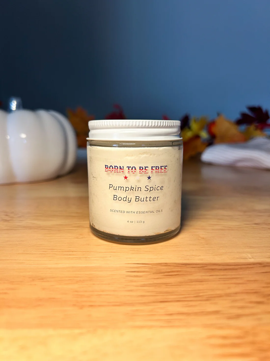 Pumpkin Spice Body Butter 4oz. Glass Jar