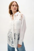 Cotton Lace Blouse w/Embroidary