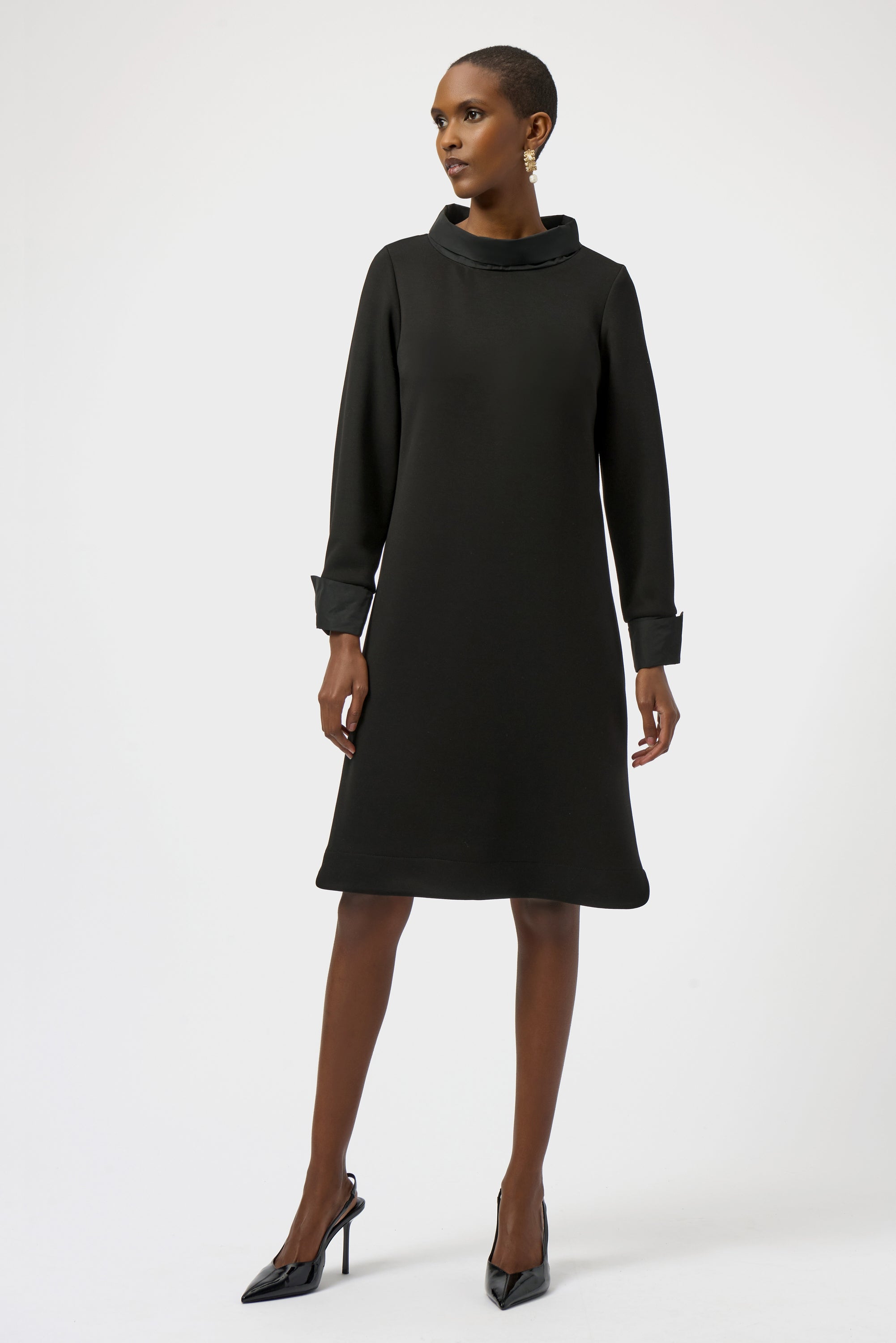 Scuba Jersey & Memory Trapeze Dress