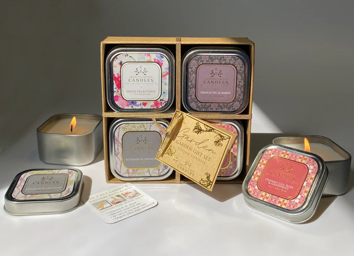 Garden Soy Lotion Candle Gift Set