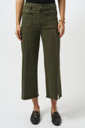 Claudia - Culotte Jeans with Embellished Front Seam