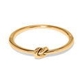Interlok Single Knot Hinged Bangle Gold