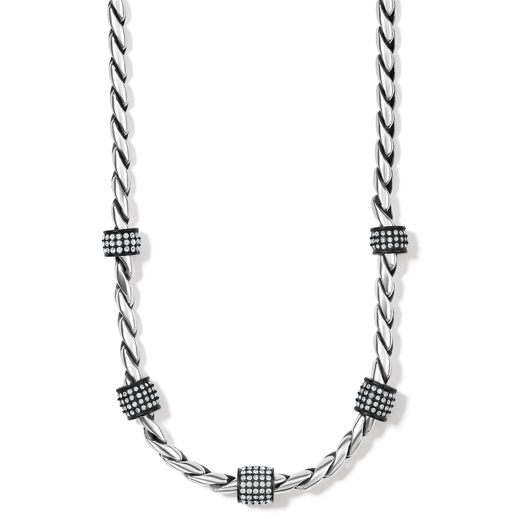 Meridian Necklace - Black/Silver