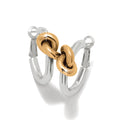 Interlok Single Knot Hoop Earrings