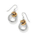 Interlok Single Knot Ring French Wire Earrings