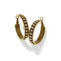Pretty Tough Stud Large Leverback Hoop Earrings