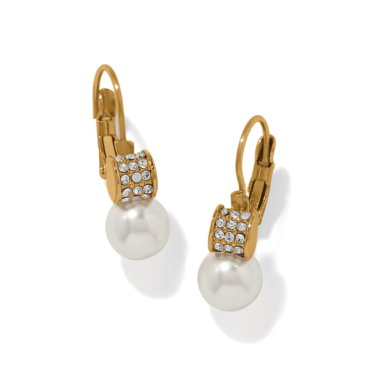 Meridian Petite Pearl Leverback Earrings