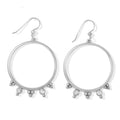 Twinkle Granulation Round French Wire Earrings