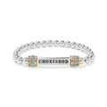 Meridian Cherished Two Tone Stretch Bracelet