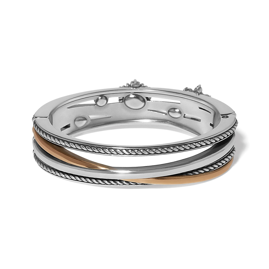 Winter Romance Hinged Bangle Bracelet