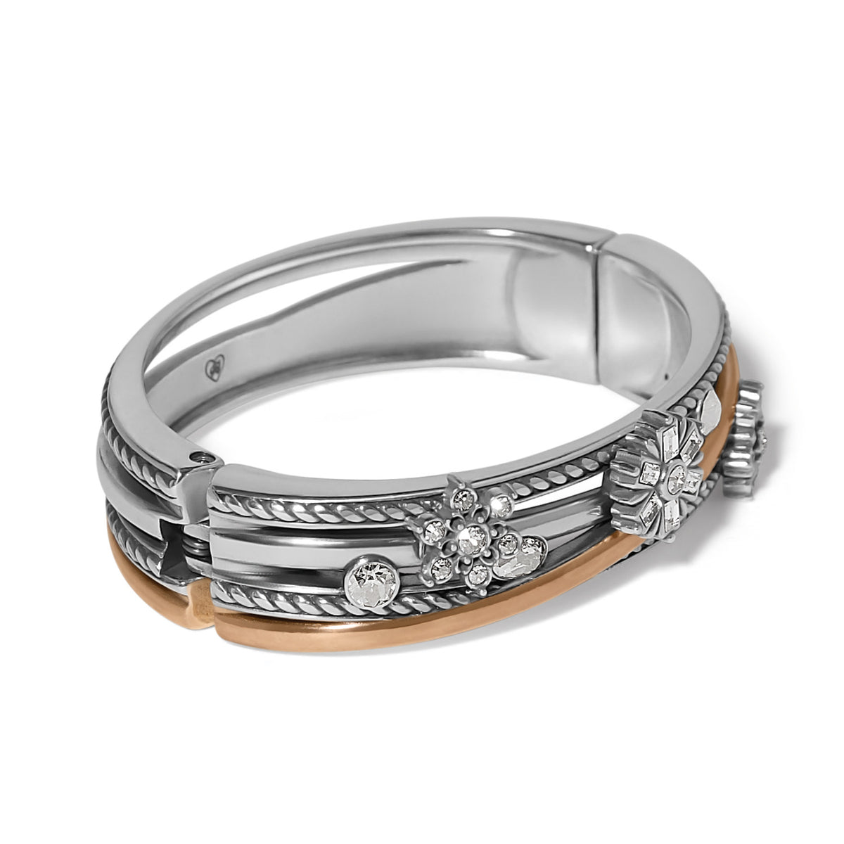 Winter Romance Hinged Bangle Bracelet