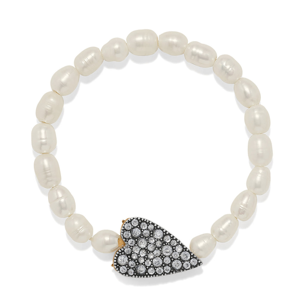 Love Messages Love Knows Pearl Stretch Bracelet