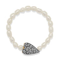 Love Messages Love Knows Pearl Stretch Bracelet