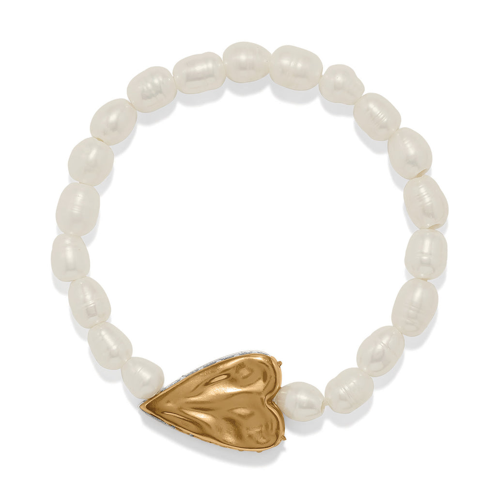Love Messages Love Knows Pearl Stretch Bracelet