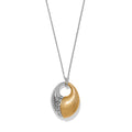 Inner Circle Oval Pendant Necklace