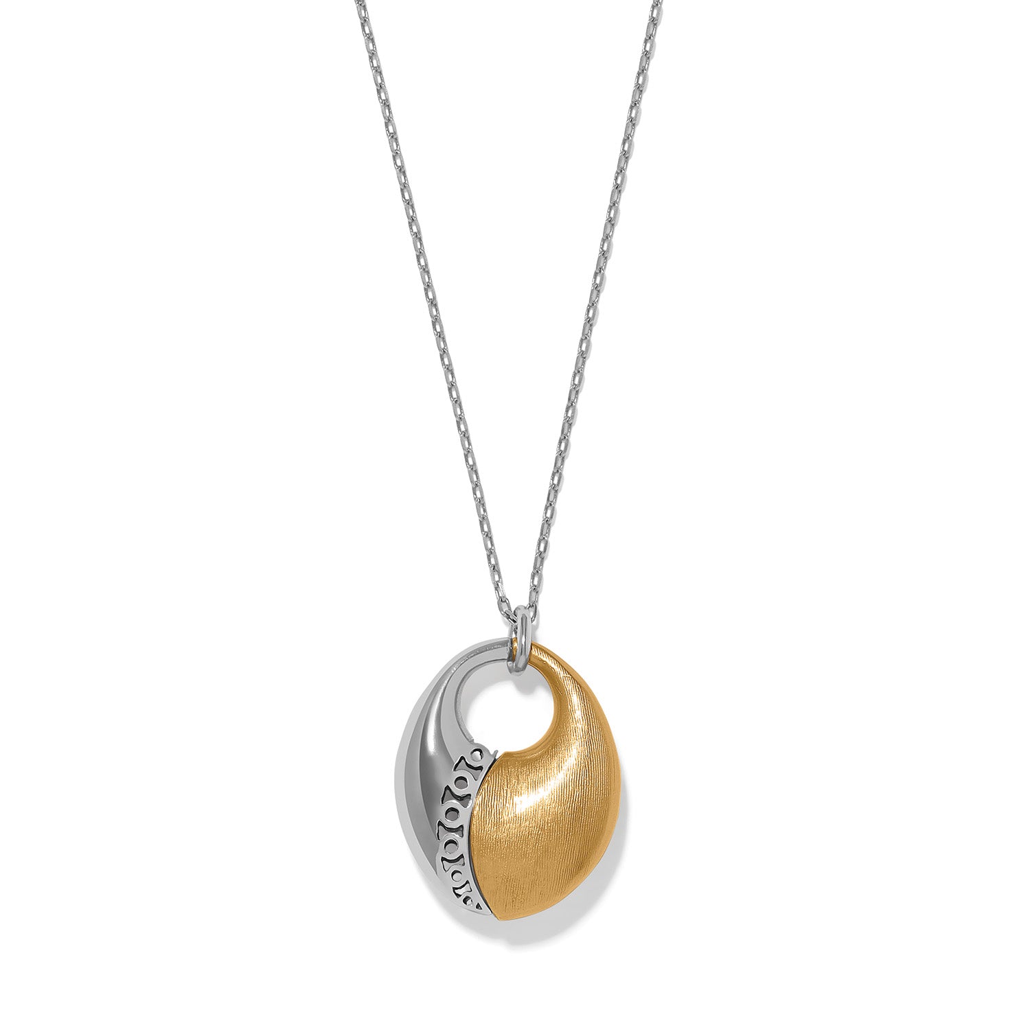 Inner Circle Oval Pendant Necklace