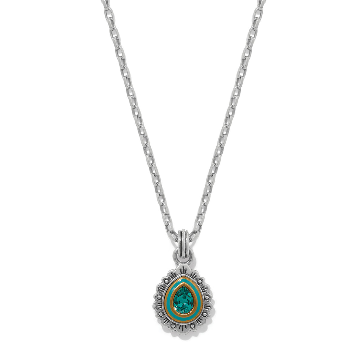 Mosaic Curio Teardrop Necklace