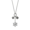 Snowflake Charm Ring Necklace