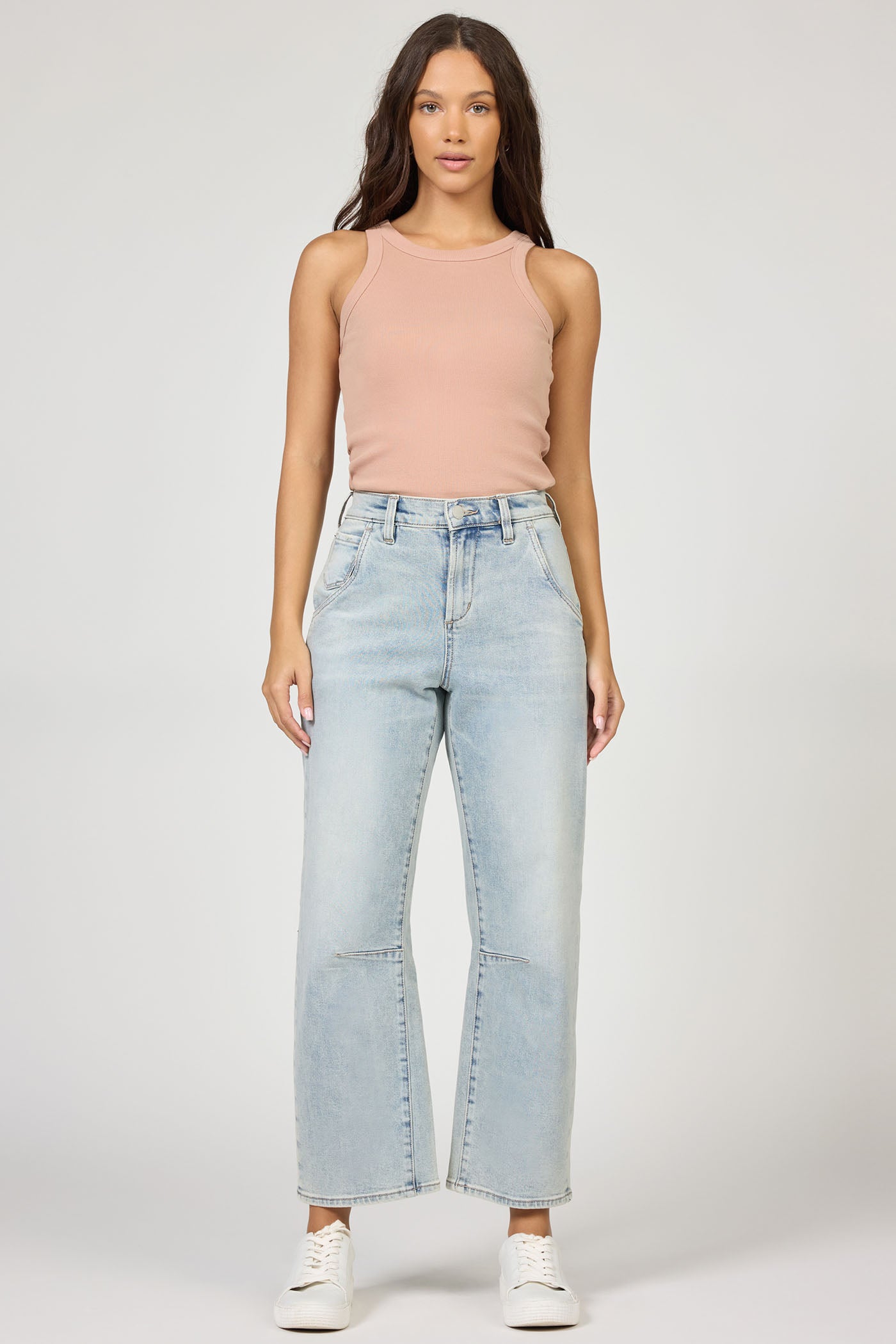 Lasso Barrel Jeans in Clear Stream
