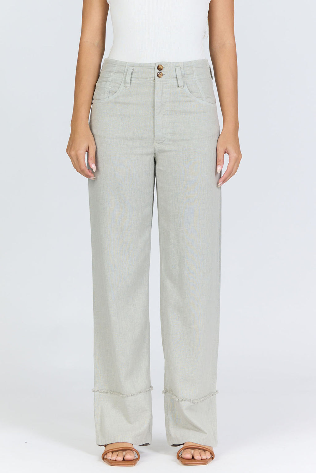 Holly Pants in Abbey Stone