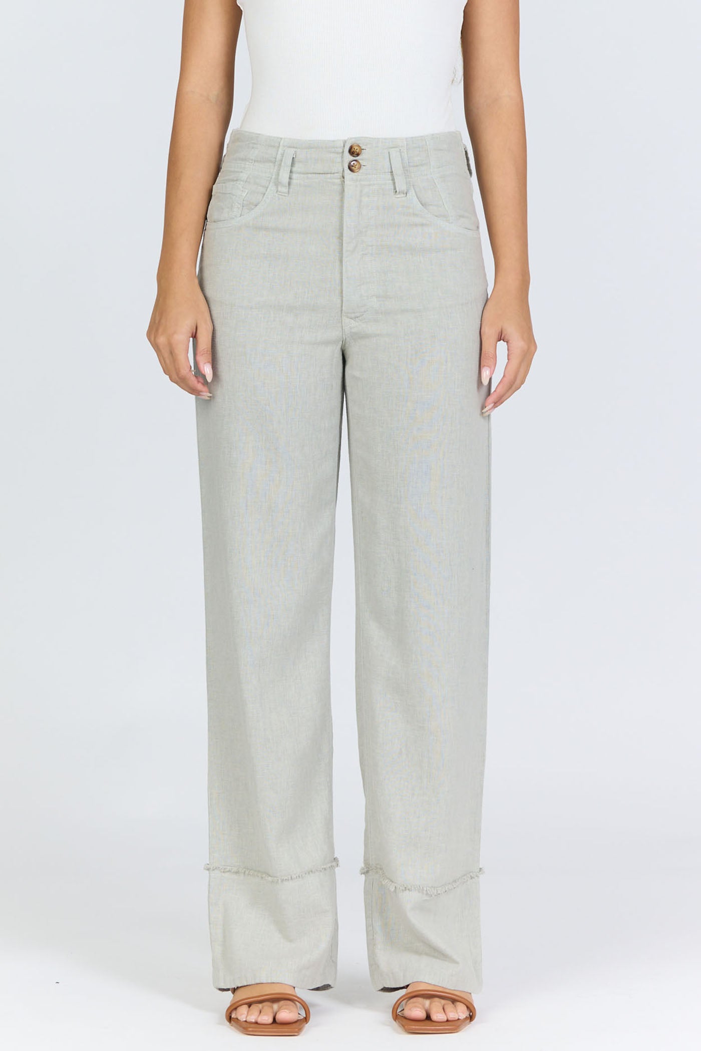 Holly Pants in Abbey Stone