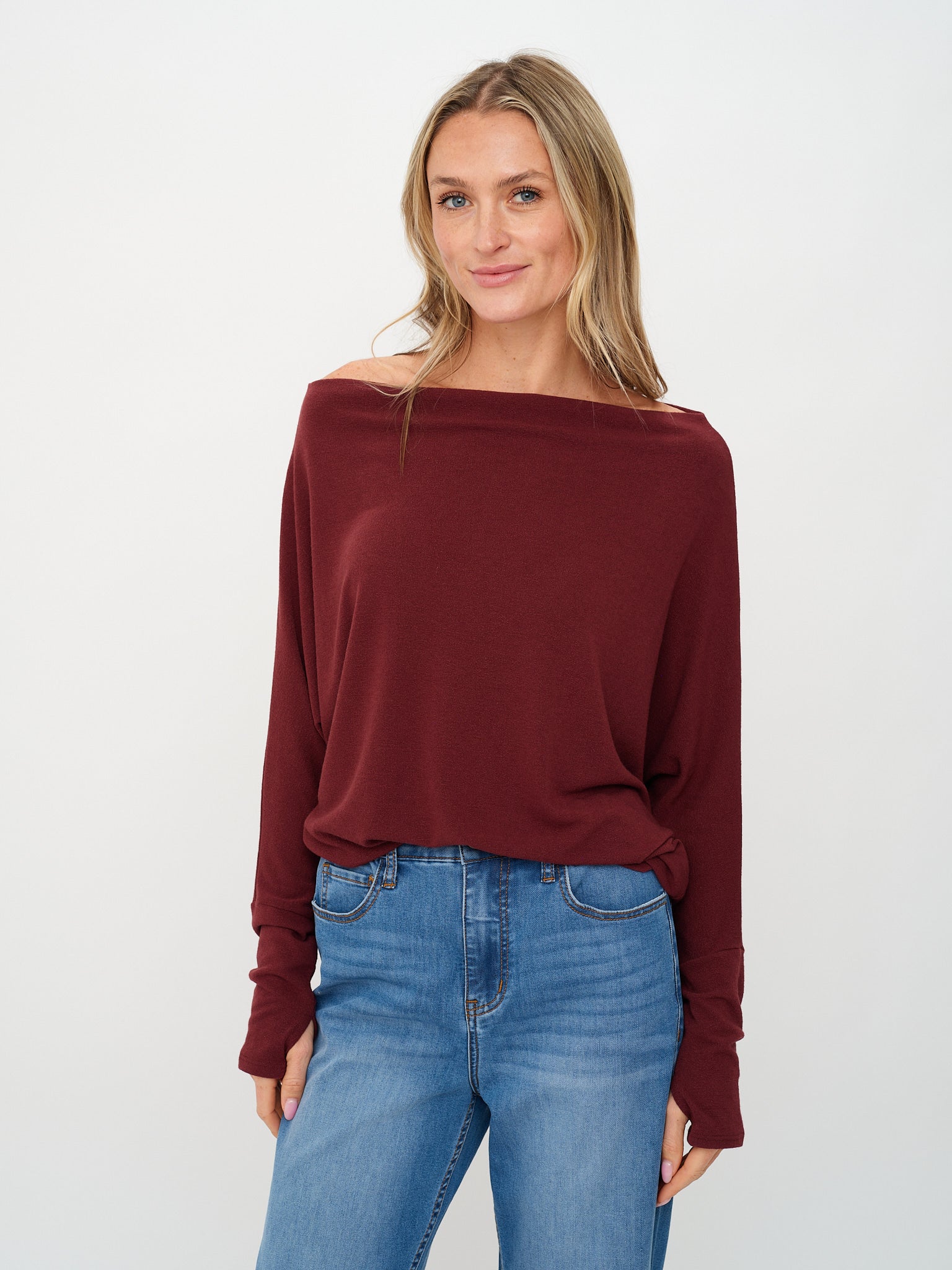 The Anywhere Top in Burgundy