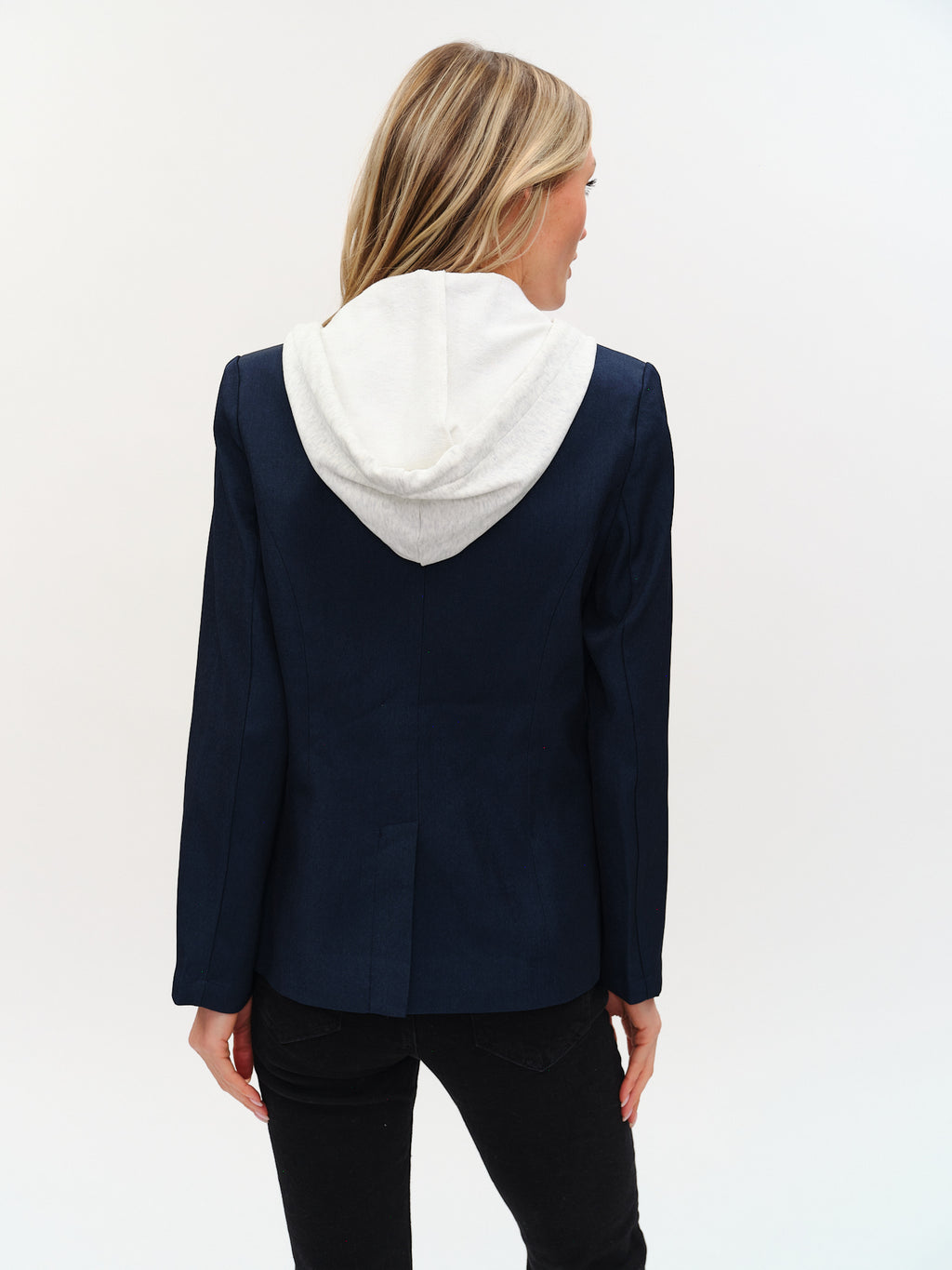 Drew Blazer with Sweatshirt insert in Navy