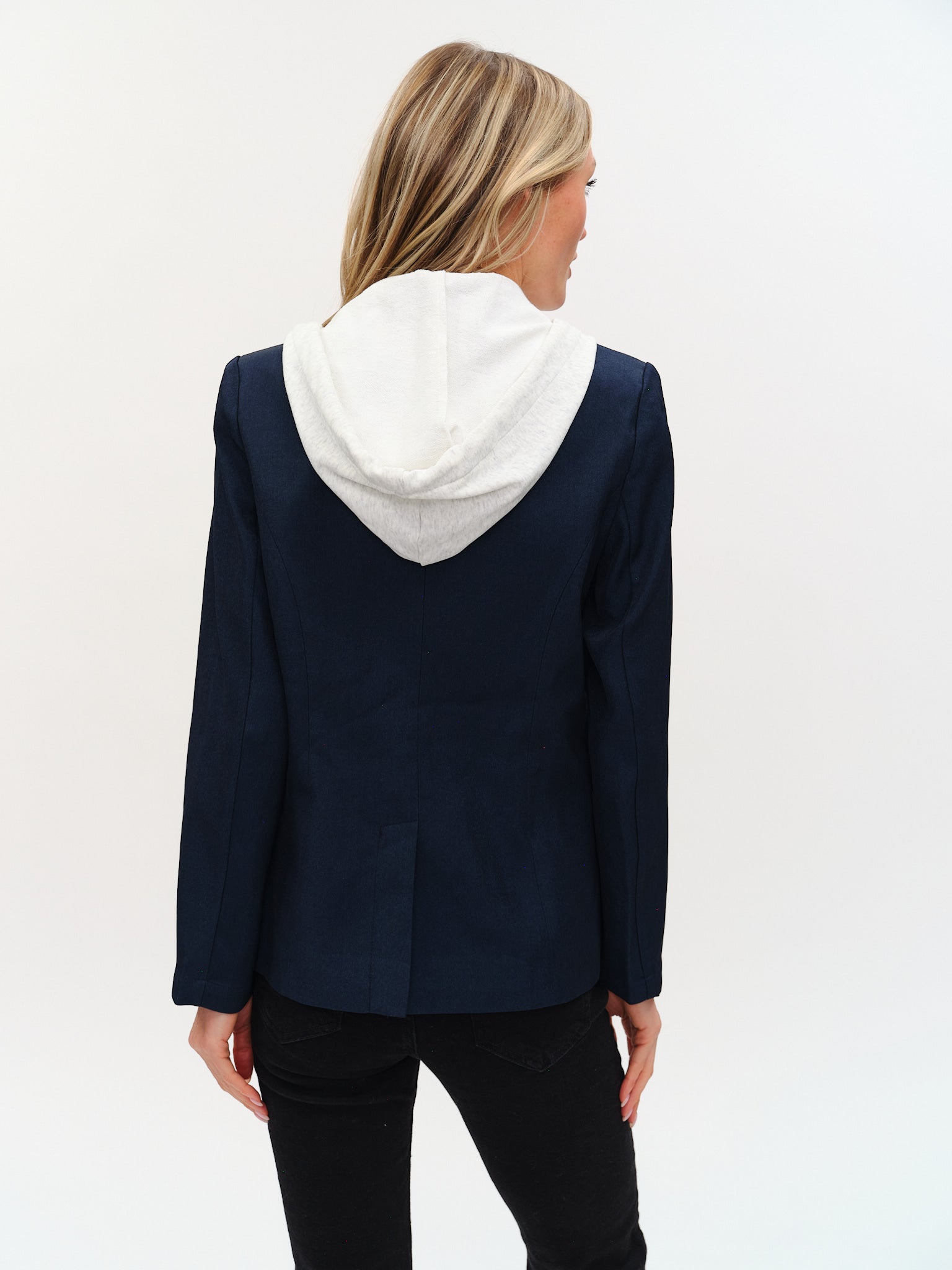 Drew Blazer with Sweatshirt insert in Navy