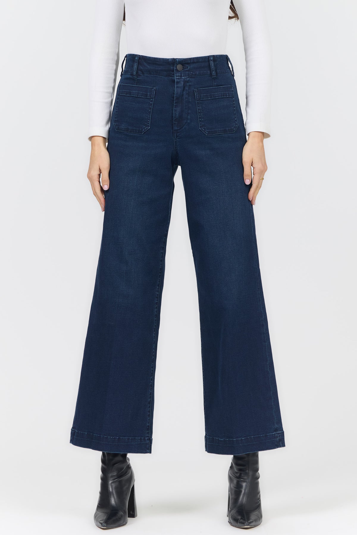 Audrey Jeans in Roselle Deep Blue