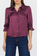Amali Satin top in Fig