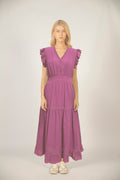 100% Cotton Purple Dress